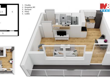 půdorys .jpg | Prodej bytu, 1+kk, 22 m²