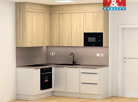 Kuchyňská linka 16.jpeg | Pronájem bytu, 1+kk, 34 m²