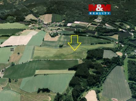 Letecký snímek.jpg | Prodej - pozemek, zemědělská půda, 1 744 m²