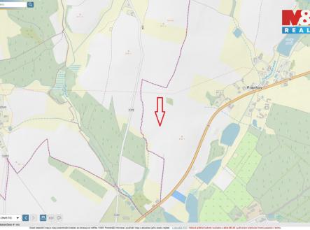 Snímek z KN.jpg | Prodej - pozemek, zemědělská půda, 1 744 m²