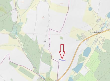 Snímek z KN.jpg | Prodej - pozemek, zemědělská půda, 2 006 m²