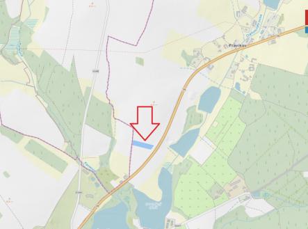 Snímek z KN.jpg | Prodej - pozemek, zemědělská půda, 6 009 m²