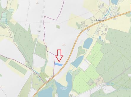 Snímek z KN.jpg | Prodej - pozemek, zemědělská půda, 5 238 m²