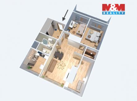 půdorys | Prodej bytu, 4+1, 81 m²