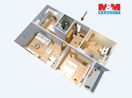 3D Lipová.jpg | Prodej bytu, 3+1, 68 m²