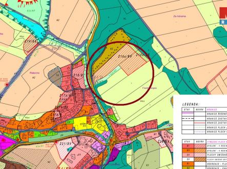 Uzemní plán  | Prodej - pozemek pro bydlení, 3 015 m²