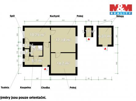 Půdorys.jpg | Prodej bytu, 2+1, 55 m²