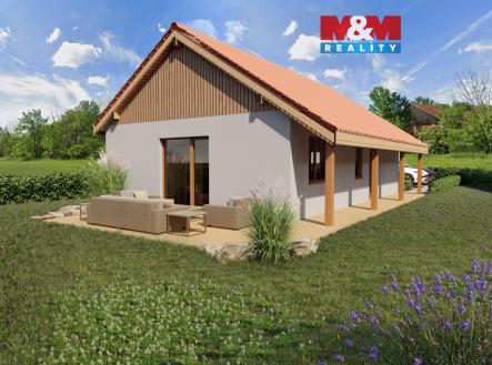 vizualizace domu | Prodej - pozemek pro bydlení, 745 m²