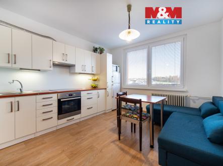 Obývací pokoj s kuchyní.jpg | Prodej bytu, 1+1, 37 m²