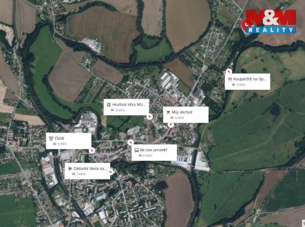 mapa okolí | Prodej - pozemek pro bydlení, 1 225 m²