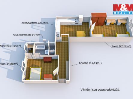 004 Půdorys.jpg | Prodej bytu, 2+1, 70 m²