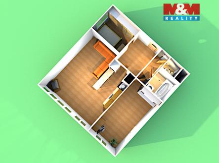 pudorys_02.jpg | Pronájem bytu, 3+kk, 63 m²