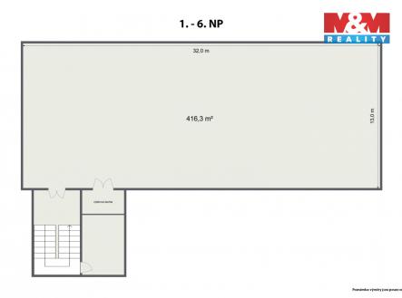 2D Floor Plan.jpg | Pronájem - výrobní prostor, 416 m²