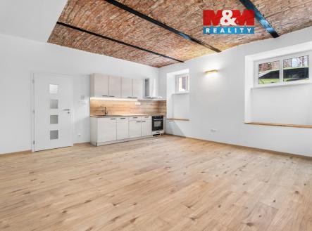 Obývací místnost s kk | Pronájem bytu, 2+kk, 50 m²