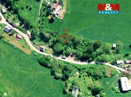 pohled na pozemek | Prodej - pozemek pro bydlení, 835 m²