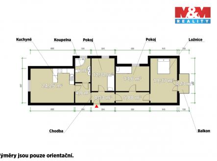 Pudorys.jpg | Prodej bytu, 4+kk, 90 m²