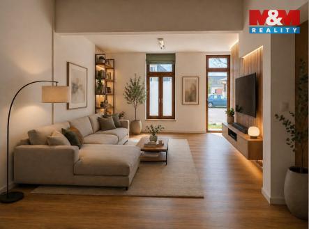 Vizualizace místnosti č.2, která je již po rekonstrukci | Prodej - dům/vila, 106 m²