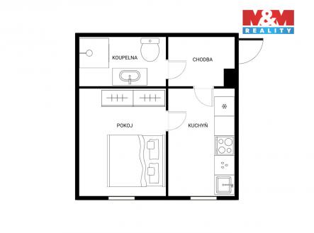 OBYVACI POKOJ (12).jpg | Prodej bytu, 1+1, 34 m²