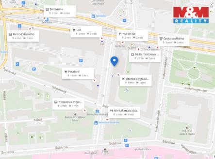Mapa okolí (1).jpeg | Pronájem bytu, 2+1, 52 m²