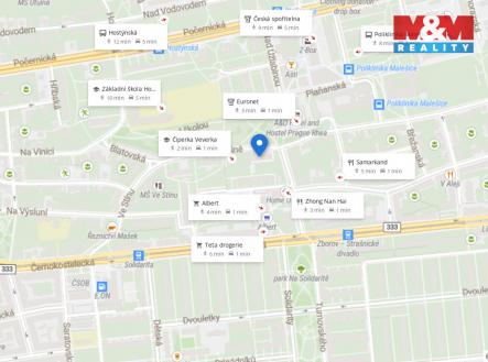 Mapa okolí (2).jpeg | Pronájem bytu, 2+1, 53 m²