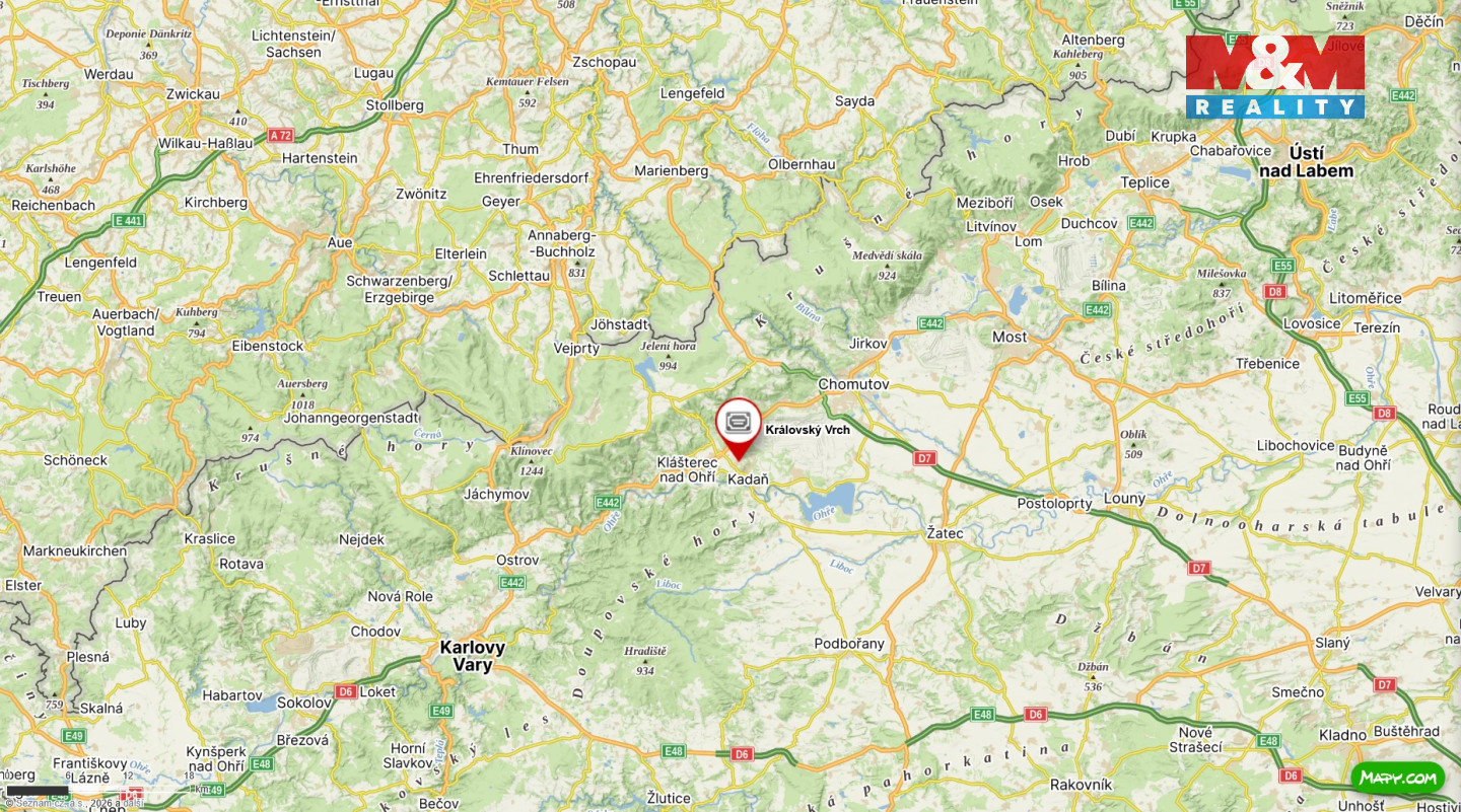 mapa okolí