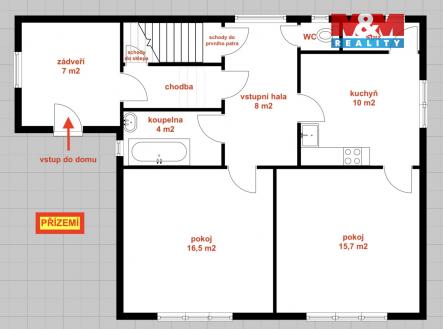 půdorys přízemí.jpg | Prodej - dům/vila, 128 m²