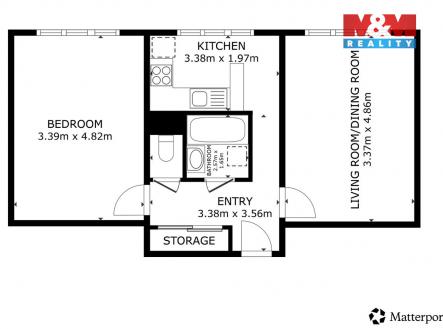 půdorys.jpeg | Pronájem bytu, 2+1, 51 m²