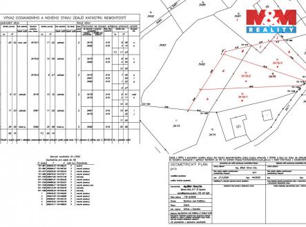 Geometrický plán.jpg | Prodej - pozemek pro bydlení, 1 259 m²