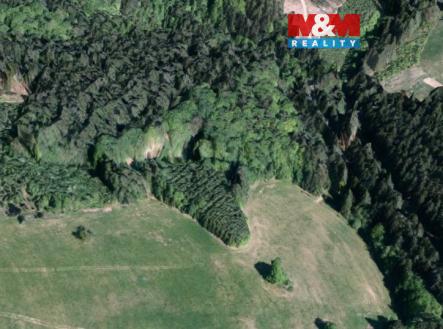 Pohled shora.jpg | Prodej - pozemek, les, 8 743 m²