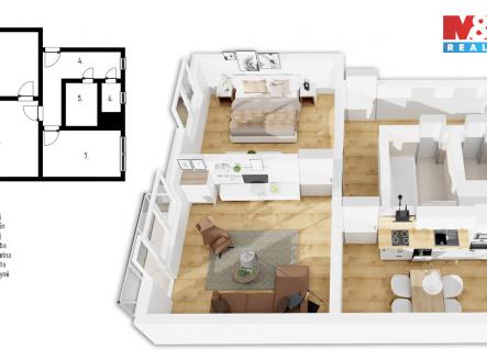 půdorys-3.jpg | Prodej bytu, 2+1, 59 m²