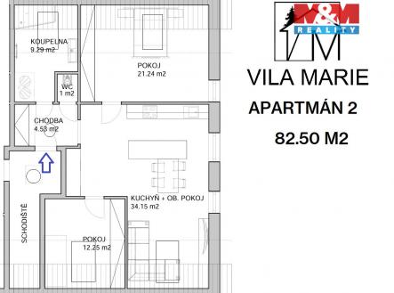 APARTMÁN 2.jpg | Prodej bytu, 3+kk, 82 m²