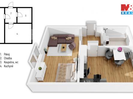 půdorys.jpg | Prodej bytu, 1+1, 51 m²