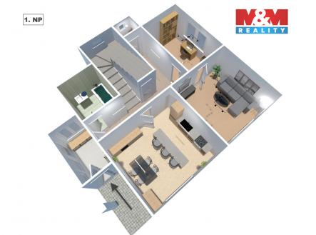 3D 1. NP Kyje.jpg | Prodej - dům/vila, 116 m²