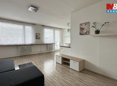 Obývací část s kuchyní | Pronájem bytu, 3+kk, 75 m²