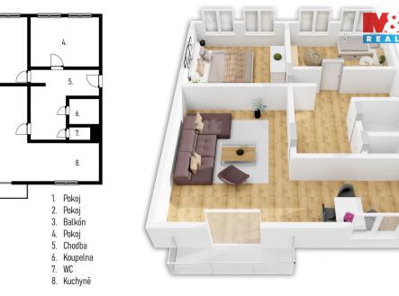 půdorys.jpg | Prodej bytu, 3+kk, 81 m²
