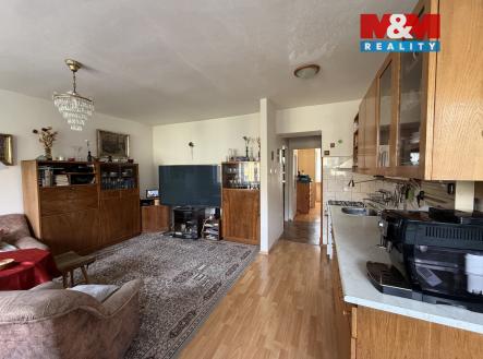 kuchyně a obývací část | Prodej bytu, 3+1, 82 m²