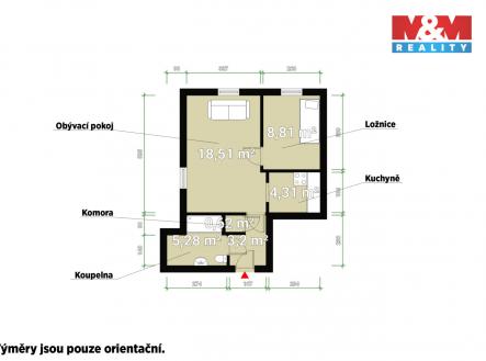 Pudorys.jpg | Prodej bytu, 2+kk, 43 m²