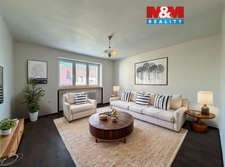 f248cb02-30f6-41eb-bffb-ea6e43ca0a1f - Living Room - Scandinavian - 17.jpg | Pronájem bytu, 3+kk, 54 m²