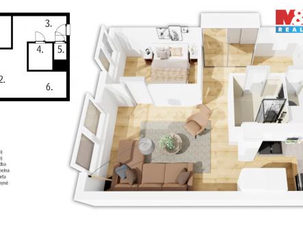půdorys (5).jpg | Prodej bytu, 2+kk, 39 m²