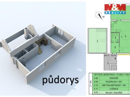 pudorys.jpg | Prodej bytu, 3+kk, 85 m²