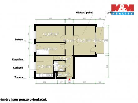 Pudorys.jpg | Prodej bytu, 3+1, 72 m²