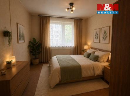 vizualizace ložnice | Prodej bytu, 2+kk, 40 m²