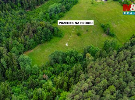 Letecký pohled | Prodej - pozemek, trvalý travní porost, 12 591 m²