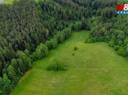 Letecký pohled | Prodej - pozemek, trvalý travní porost, 12 591 m²