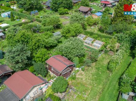 pohled na zahradu | Prodej - chata/rekreační objekt, 16 m²