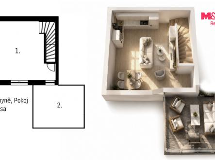 půdorys _.jpg | Prodej bytu, 2+1, 54 m²