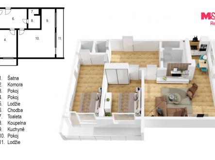 půdorys  .jpg | Prodej bytu, 3+1, 60 m²