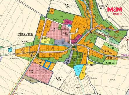 Územní plán - mapa | Prodej - pozemek pro bydlení, 1 506 m²