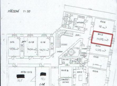 Pronájem - kanceláře, 64 m²