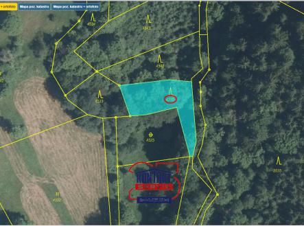 Přehledka střed.PNG | Prodej - pozemek, les, 7 458 m²